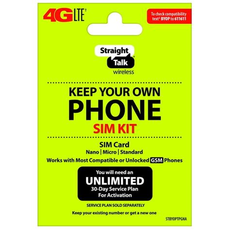 walmart bring your own smart phone sim card kit|prepaid sim card at walmart.